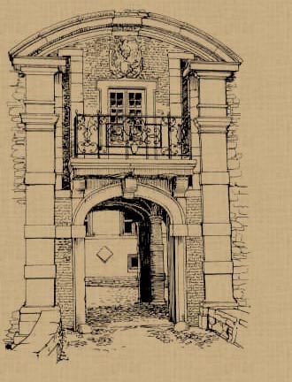 Ingang van het Kasteel van Lavaux-St-Anne